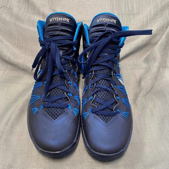 Men Nike Hyperdunk 2013 TB 584433 400 Navy Blue Basketball Shoes Size 11 - Picture 2 of 10